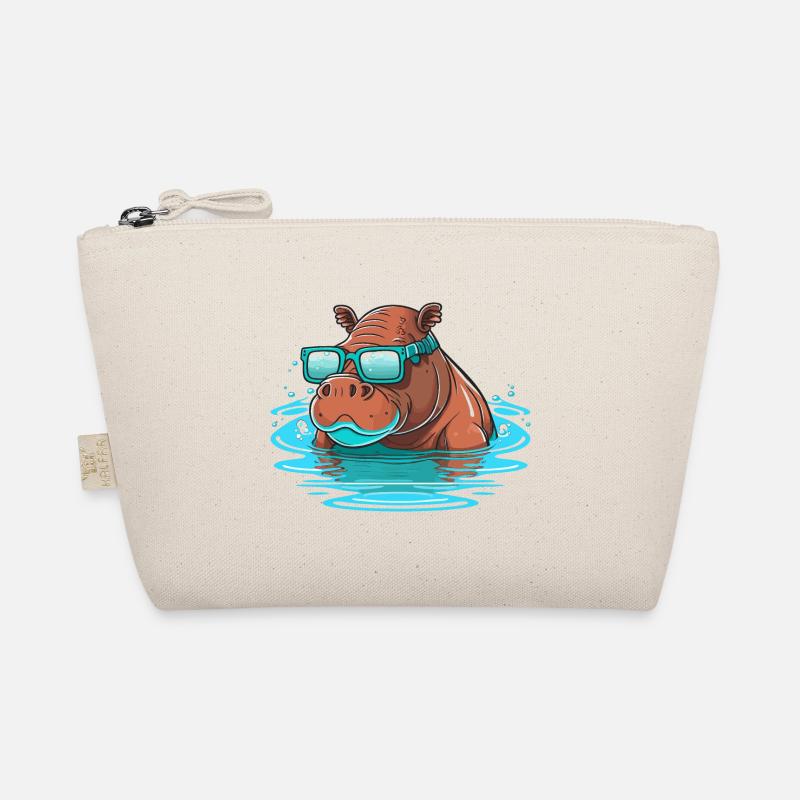 Hippo Swimmer Organic Pouch