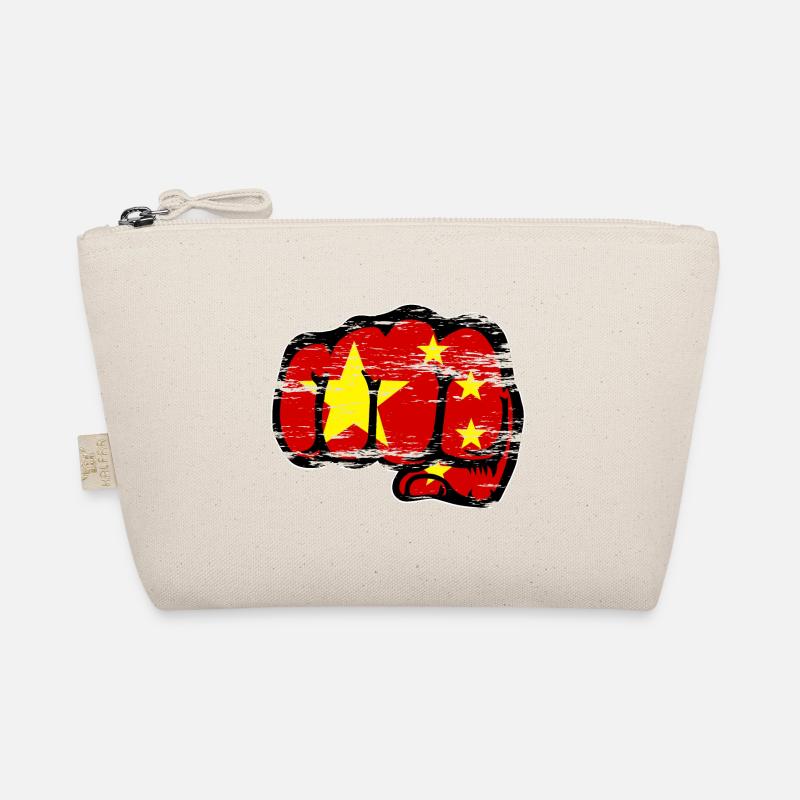 China Flagge Hand Faust used Bio-Täschchen