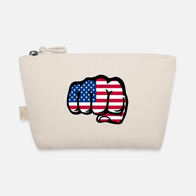 Drapeau des États-Unis main poing Trousse biologique
