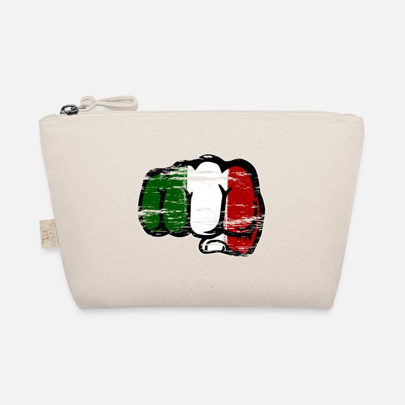 Drapeau de l’Italie Main Poing Utilisé Trousse biologique