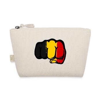 Drapeau de la Belgique Main Poing - Trousse biologique - nature - Devant