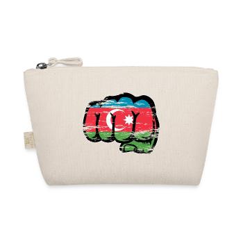 Azerbaijan Flag Fist Hand Used - Organic Pouch - nature - Front