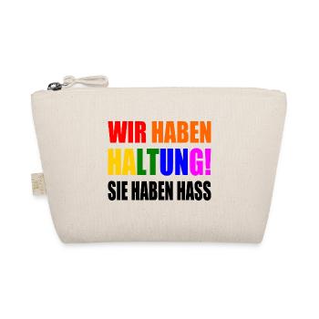 We have attitude, they hate - Organic Pouch - nature - Front