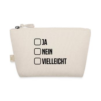 ja nein vielleicht - Bio-Täschchen - Natur - Vorne