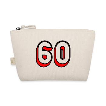 60 YEARS. 60TH ANNIVERSARY. BIRTHDAY 60 YEARS. 60 - Organic Pouch - nature - Front