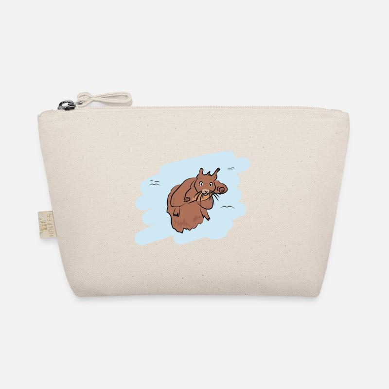 Illustrations Design "Eichhörnchen Kisses" - Bio-Täschchen - Natur