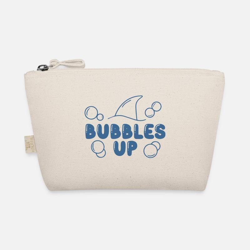 Bubbles Up Shark Lover Love Beach Bubble Up Funny Organic Pouch