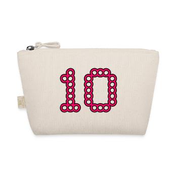 10. 10 YEARS. 10th ANNIVERSARY. 10 YEAR ANNIVERSARY. - Organic Pouch - nature - Front