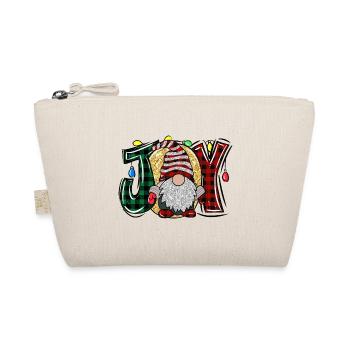 Christmas Gnome with Joy Saying Christmas Dwarf - Organic Pouch - nature - Front