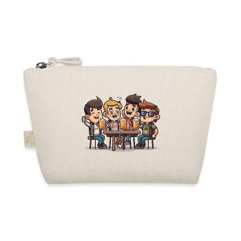Tavern Cheers: Friends Clinking Beer Mugs - Organic Pouch - nature - Front