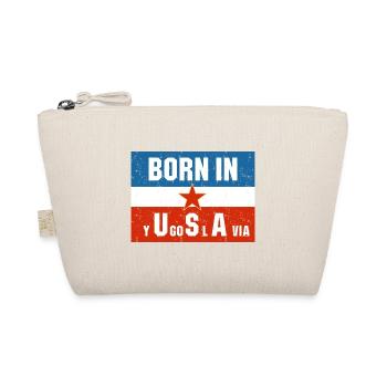 Born in Yugoslavia Kosovo Geschenk Jugo Tito SFRJ - Bio-Täschchen - Natur - Vorne