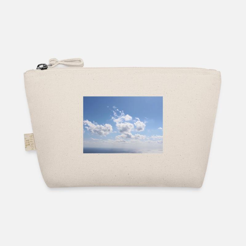 Awesome Blue Sky Clouds Pattern - Summer Vacation Organic Pouch