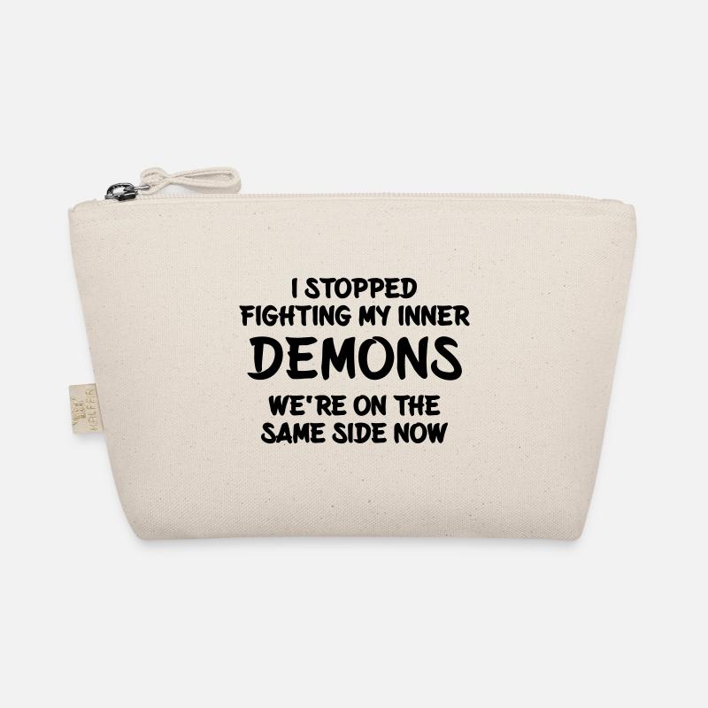 I stopped fighting my inner demons Bio-Täschchen