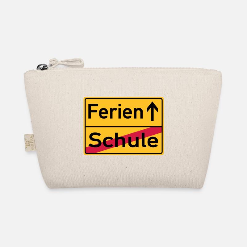 Schule - Ferien - Ortsschild Bio-Täschchen