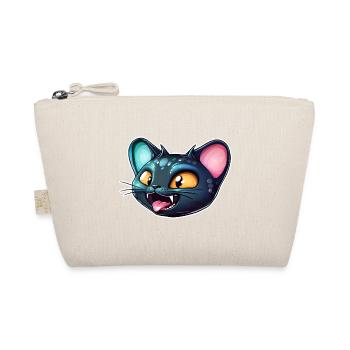Funny Alien Cat Face - Organic Pouch - nature - Front