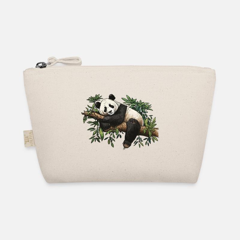 Der Bambus-Panda - Bio-Täschchen - Natur