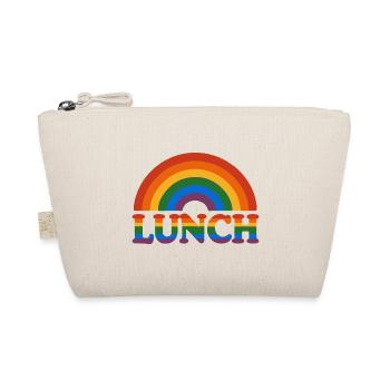 LGBTQ Regenbogen Mittagessen - Bunte Pride - Bio-Täschchen - Natur - Vorne