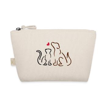 Chat et chien / chat et chien, amour, amoureux des animaux - Trousse biologique - nature - Devant