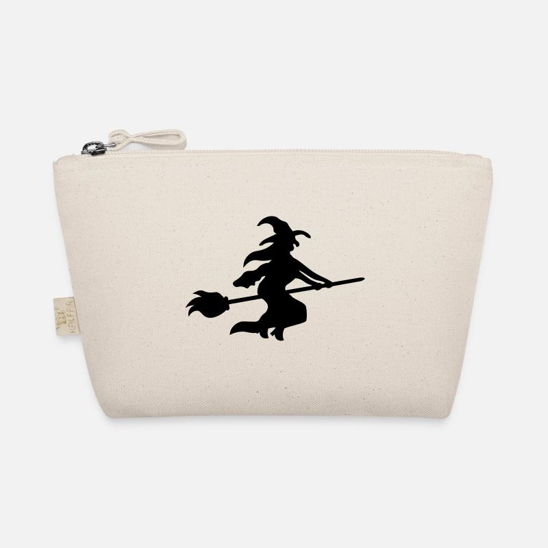 Witch on broom - Halloween Organic Pouch