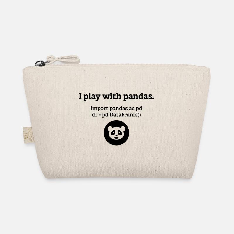 Pandas Data Science Computer Science Gift Organic Pouch
