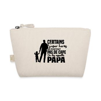 Certains super héros on les appelle papa - Trousse biologique - nature - Devant