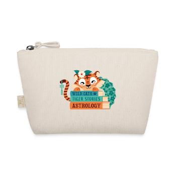 Tiger with books - Organic Pouch - nature - Front