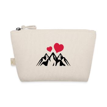 Montagnes herz symbol mountains - Trousse biologique - nature - Devant