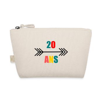 20 ANS,20e ANNIVERSAIRE,ANNIVERSAIRE 20 ANS,20 - Trousse biologique - nature - Devant