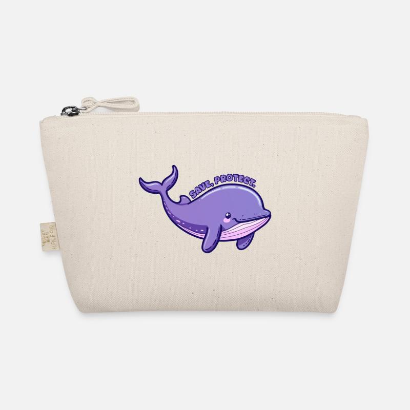 Save Protect - Baleine violette - Sticker Trousse biologique