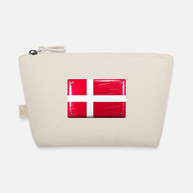 Drapeau du Danemark Drapeau Dannebrog Tin Sign Look Trousse biologique