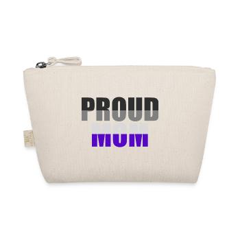 Proud Mama LGBT Queer Mother's Day Gift Asexual - Organic Pouch - nature - Front