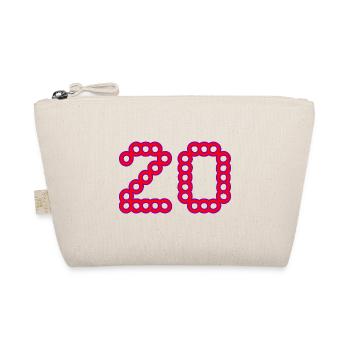 20. 20 ANS. 20e ANNIVERSAIRE. ANNIVERSAIRE 20 ANS. - Trousse biologique - nature - Devant