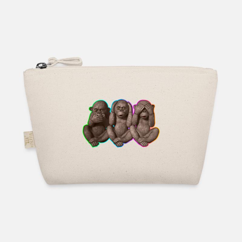 Three wise Monkeys | 3 weise Affen Bio-Täschchen