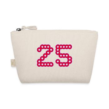 25. 25 ANS. 25e ANNIVERSAIRE. ANNIVERSAIRE 25 ANS. - Trousse biologique - nature - Devant