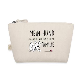 Mein Hund ist Familie - Bio-Täschchen - Natur - Vorne