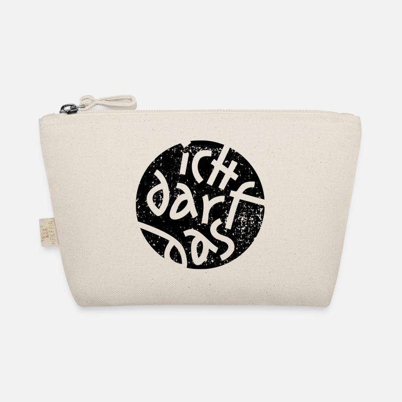 Statement Ich Darf Das Grunge Button 1 Bio-Täschchen