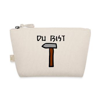 Du bist Hammer Lustiger Witziger Spruch Handwerker - Bio-Täschchen - Natur - Vorne