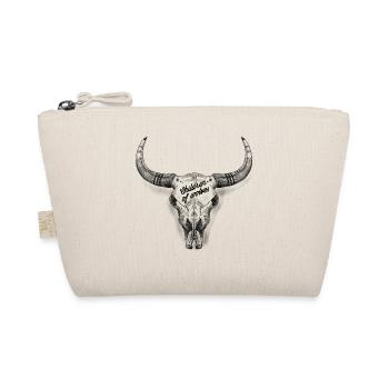 Badass crâne bison design - Trousse biologique - nature - Devant