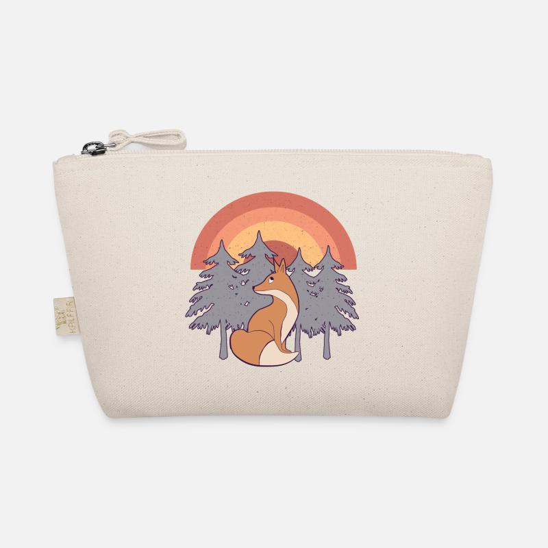 Renard dans la forêt avec arc-en-ciel Trousse biologique