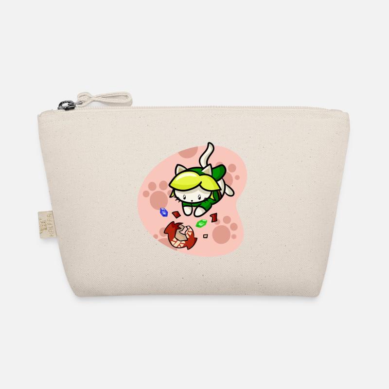 Cat Hero Video Game Ruby With Background Link Organic Pouch