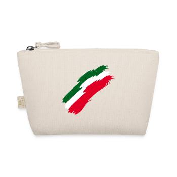 Italy flag colors - Organic Pouch - nature - Front