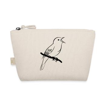 singing nightingale / singing bird - Organic Pouch - nature - Front