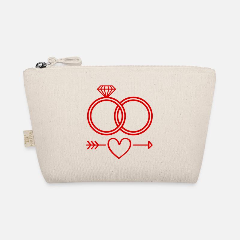 Eheringe Symbol Icon Ringe Bio-Täschchen