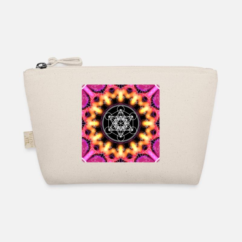 Metatron's Cube, Sacred Geometry, Mandala Organic Pouch