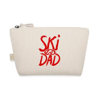 Ski papa fête des pères ski disant - Trousse biologique - nature - Devant