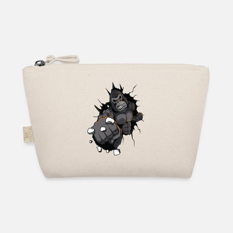 gorilla beast punch boxing muscles Organic Pouch