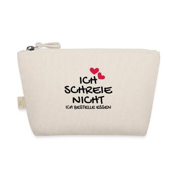 Baby Neugeborenes Babyspruch lustig Geschenk - Bio-Täschchen - Natur - Vorne