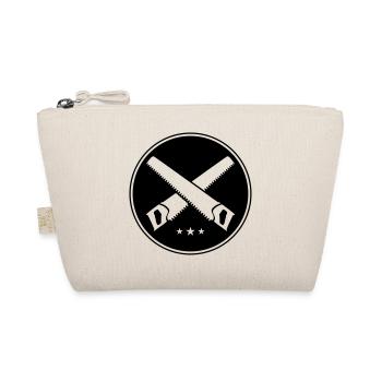 saw craftsman workshop circle icon - Organic Pouch - nature - Front