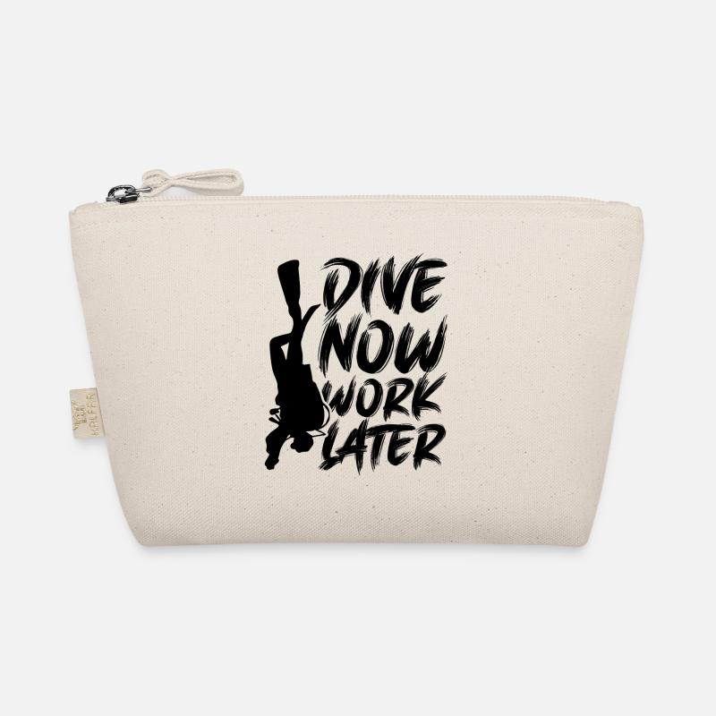 Dive now diving saying Organic Pouch