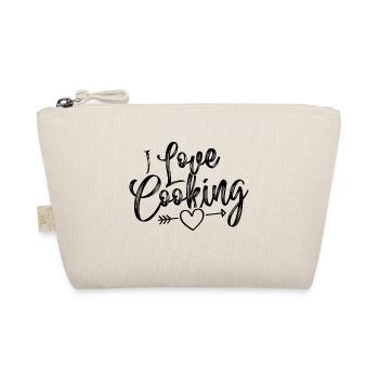 I love cooking heart chef - Organic Pouch - nature - Front
